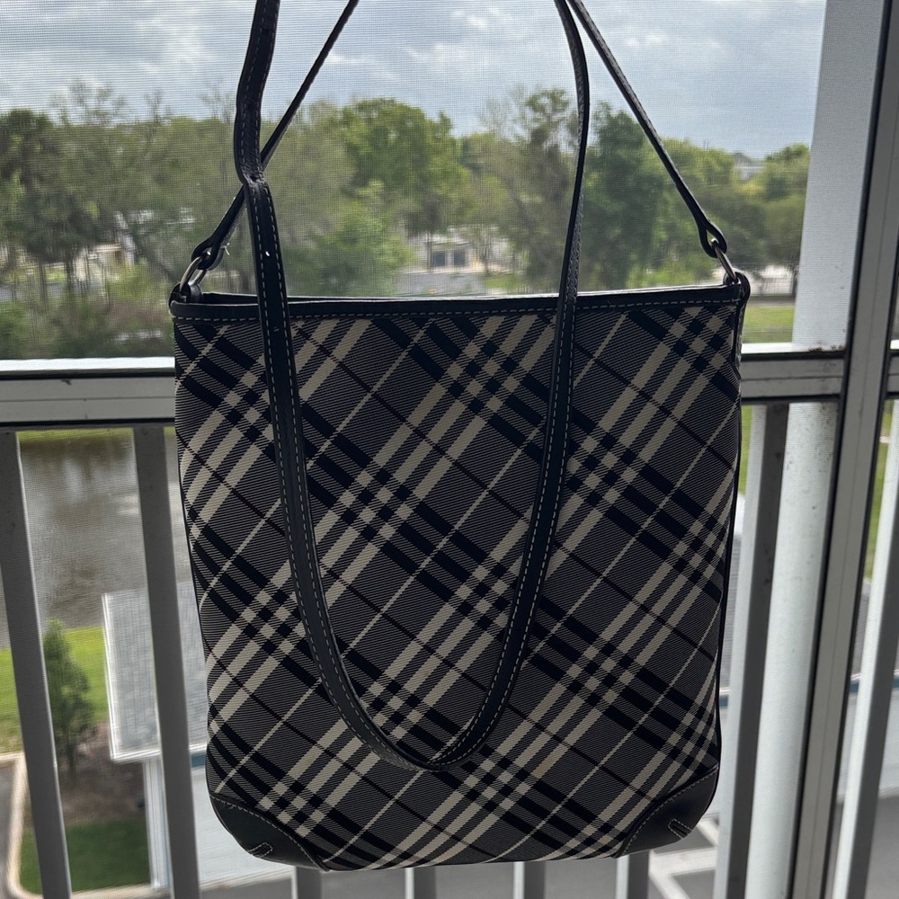 Burberry Blue Label Plaid leather purse